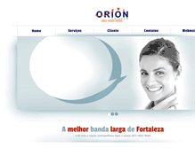 Tablet Screenshot of oriontelecom.com.br